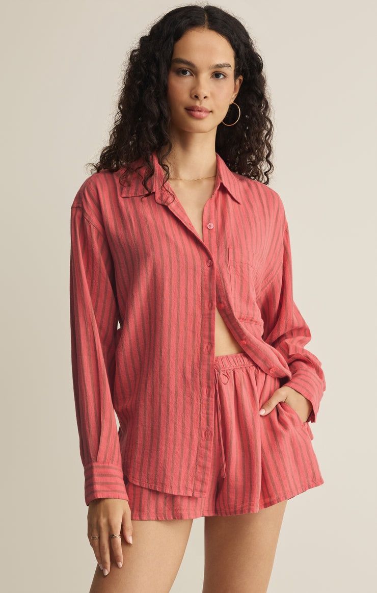 The Perfect Striped Button Up in Gelato
