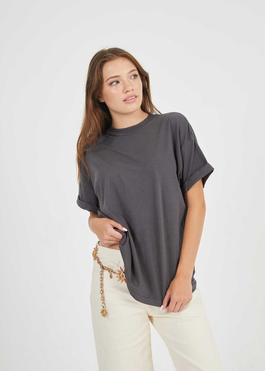 Girl Dangerous Vintage Black Boyfriend Tee