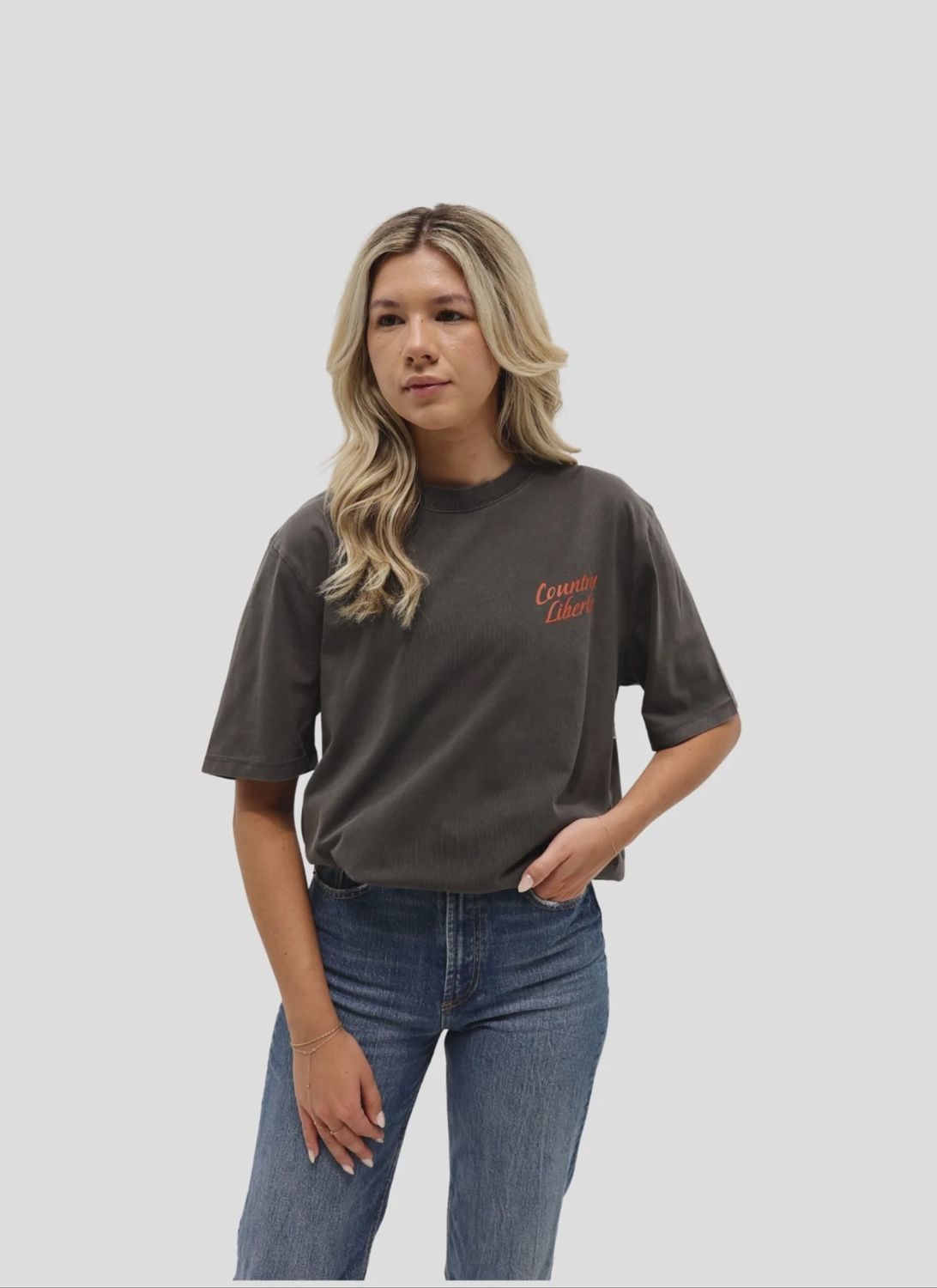 Country Liberty/Charcoal Outlaw Tee