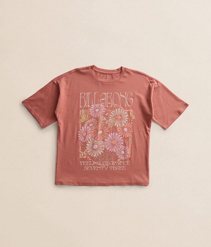 Billabong Girls Be Free Oversized T-Shirt / Desert Sand