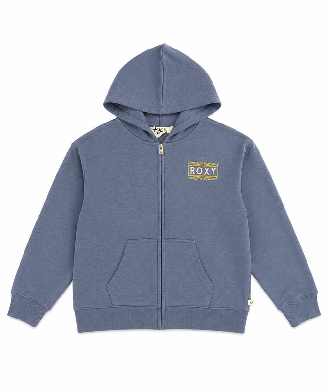 Roxy Girls Deco Coast Zip Hoodie / Vintage Indigo