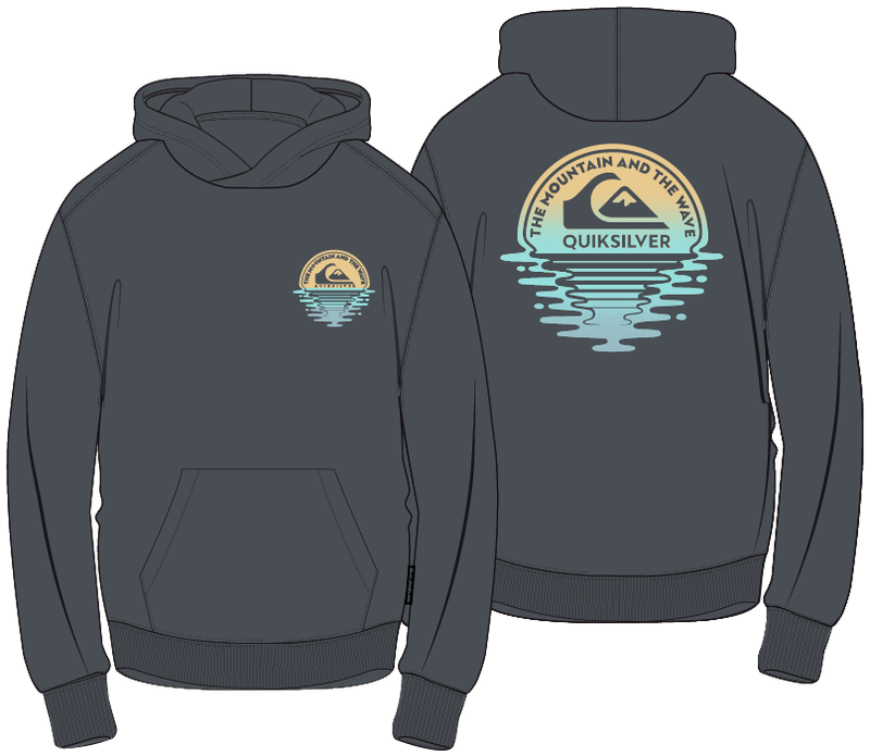 Quiksilver Boys Reflection Hoodie / Iron Gate