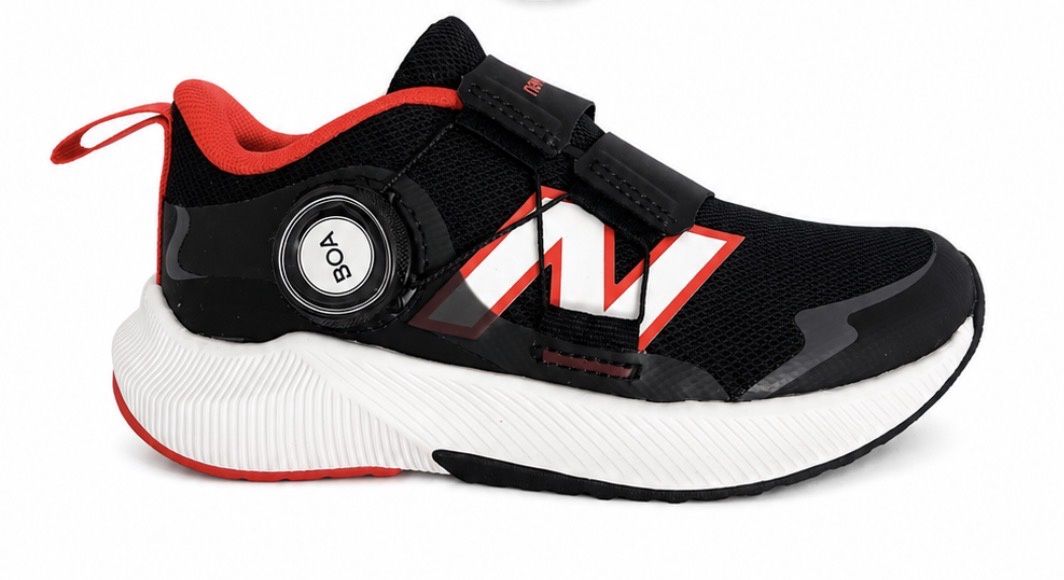 NB Little Kids DynaSoft Reveal v4 BOA In Grey Grey(BLK RED)