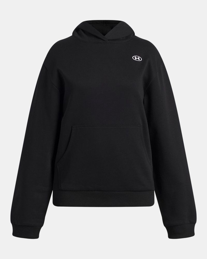 UA Girls Rival Fleece Hoodie / Black