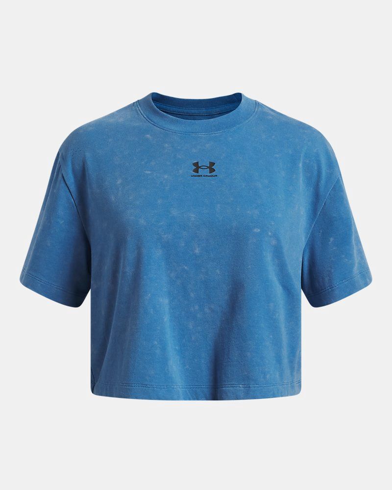 UA Girls Rival Wash Short Sleeve / Aegean Blue