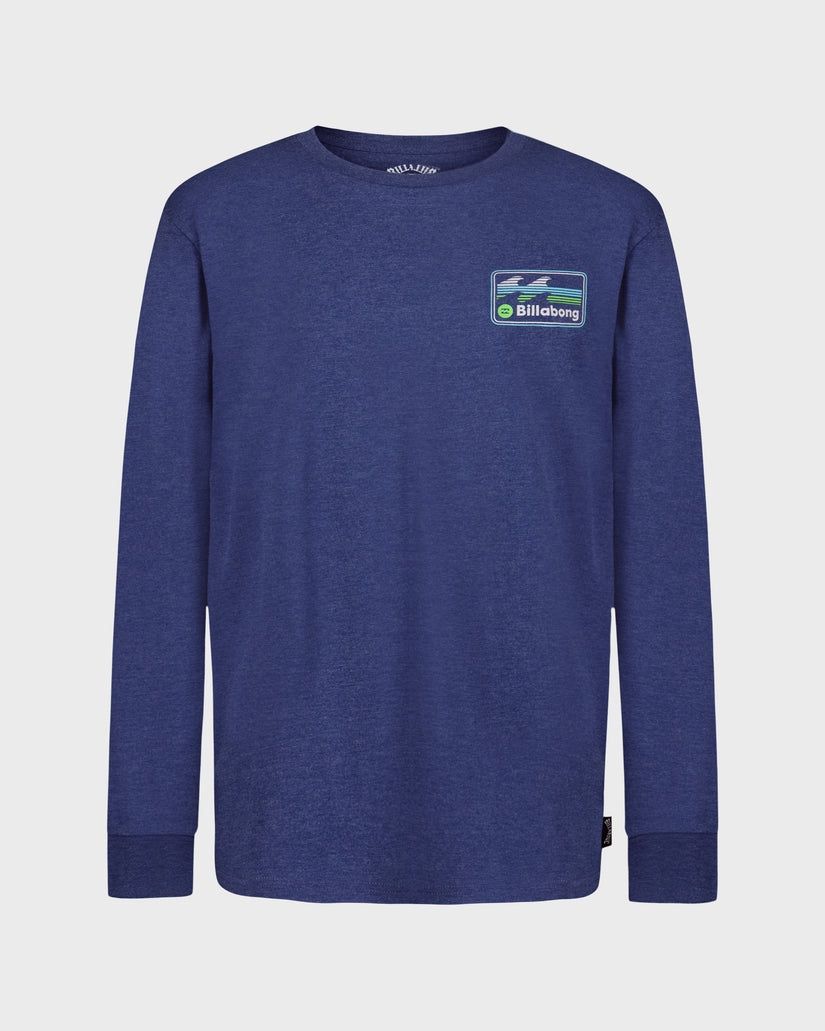 Billabong / Little Boys Runner LS / Dark Denim Heather