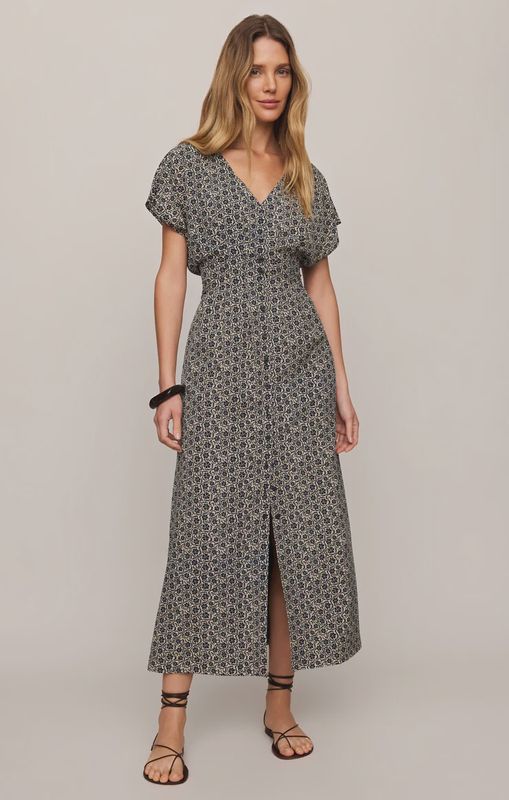 ZSupply/Sanna iris floral midi dress/eclipse