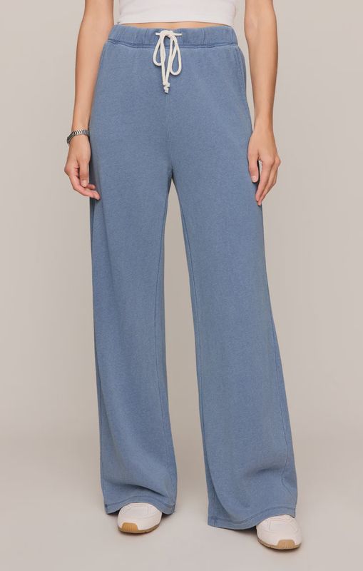 Z Supply/Hunter knit denim pant/ Santorini indigo