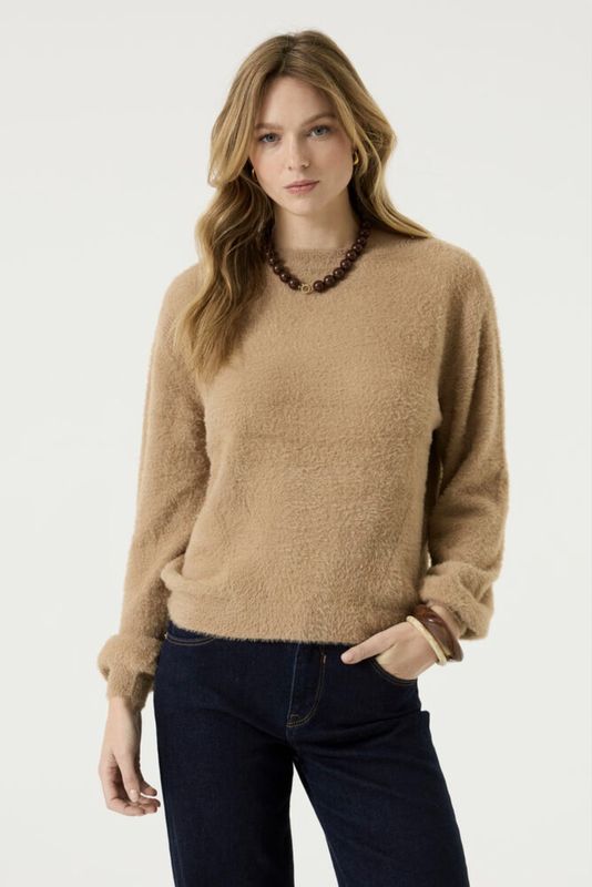 Garcia / Ladies Pullover Sweater / Soft Taupe