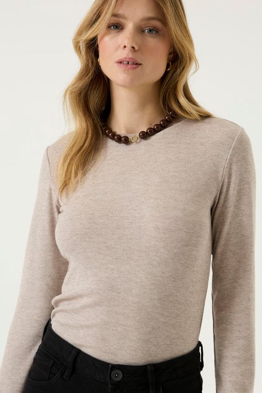 Garcia / Ladies LS Tee / Sand Melee