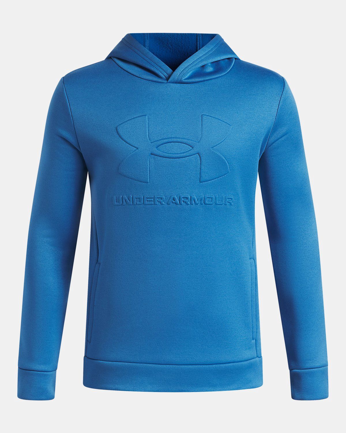 UA Boys Armour Fleece® Embossed Hoodie / Aegean Blue