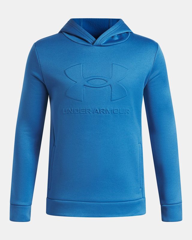UA Boys Armour Fleece® Embossed Hoodie / Aegean Blue