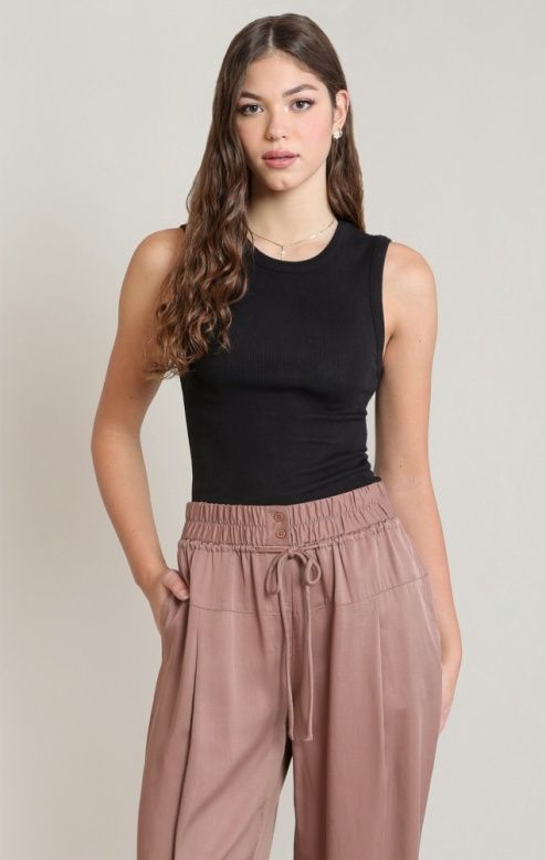 Dex / Ribbed Tank / Black