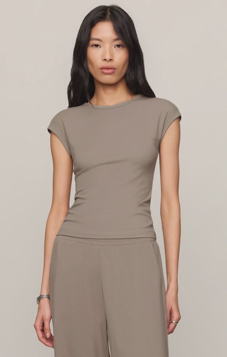 Z Supply/Soft Trace Second Skin Top/Wild Mushroom