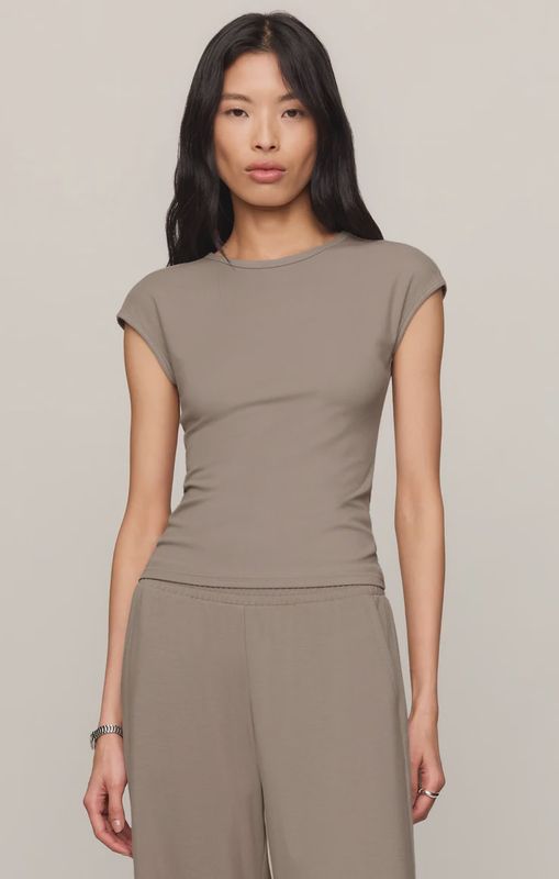 Z Supply/Soft Trace Second Skin Top/Wild Mushroom