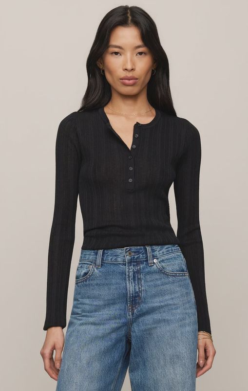 Z Supply/Rowena Fine Knit Sweater/Black