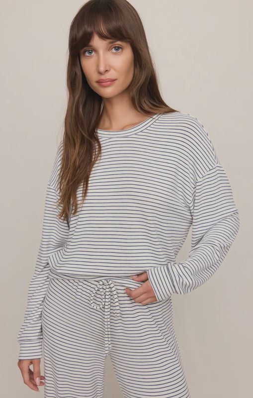 Z Supply/Classic Stripe LS Top/Eclipse