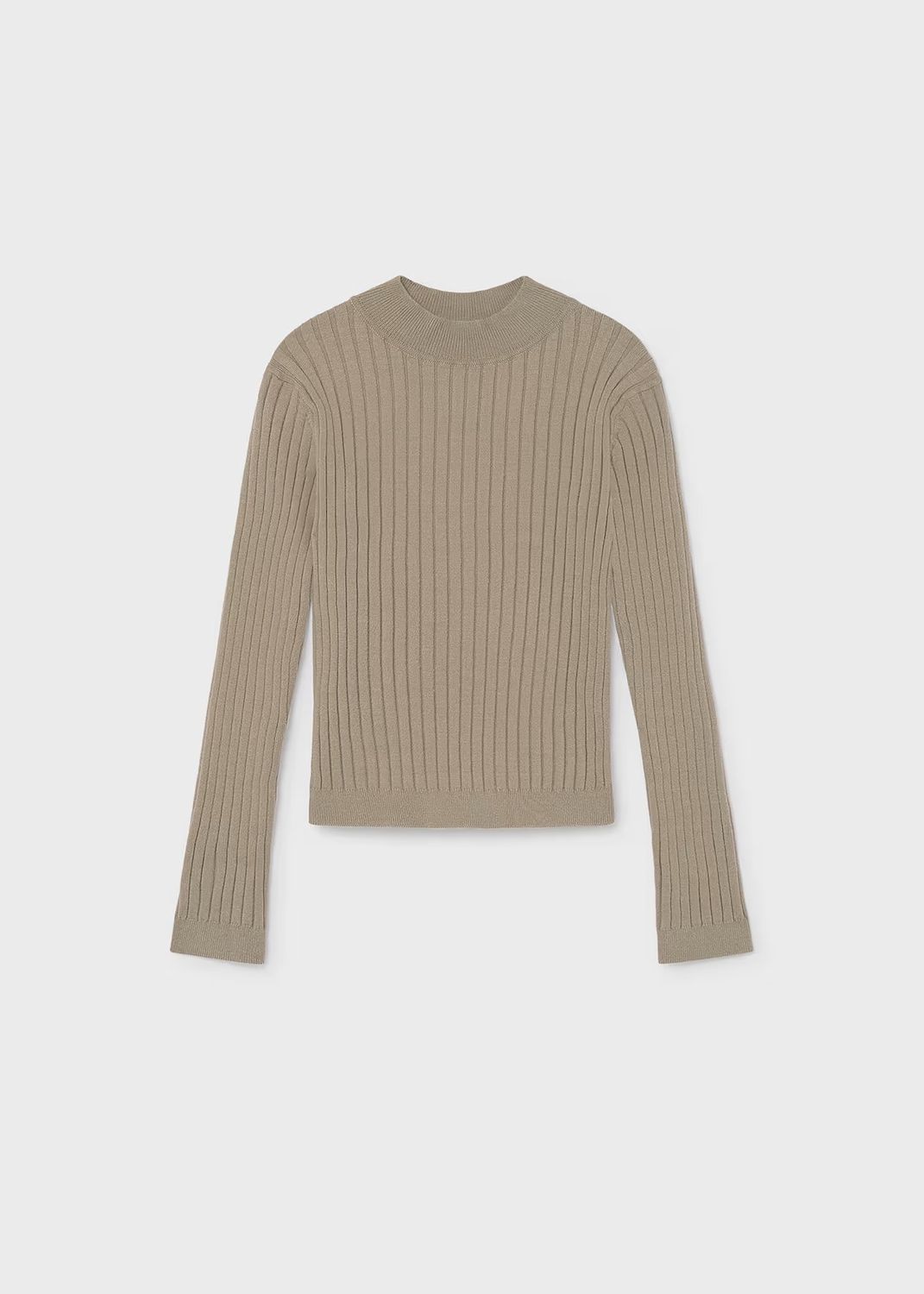 Mayoral / 7056 / Girls Knit Mockneck / Root Beige