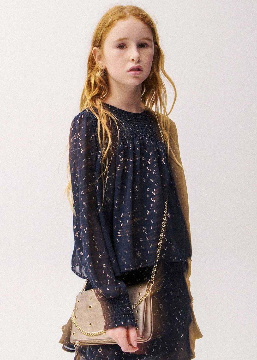 Mayoral / 7121 / Girls Blouse Top / Navy