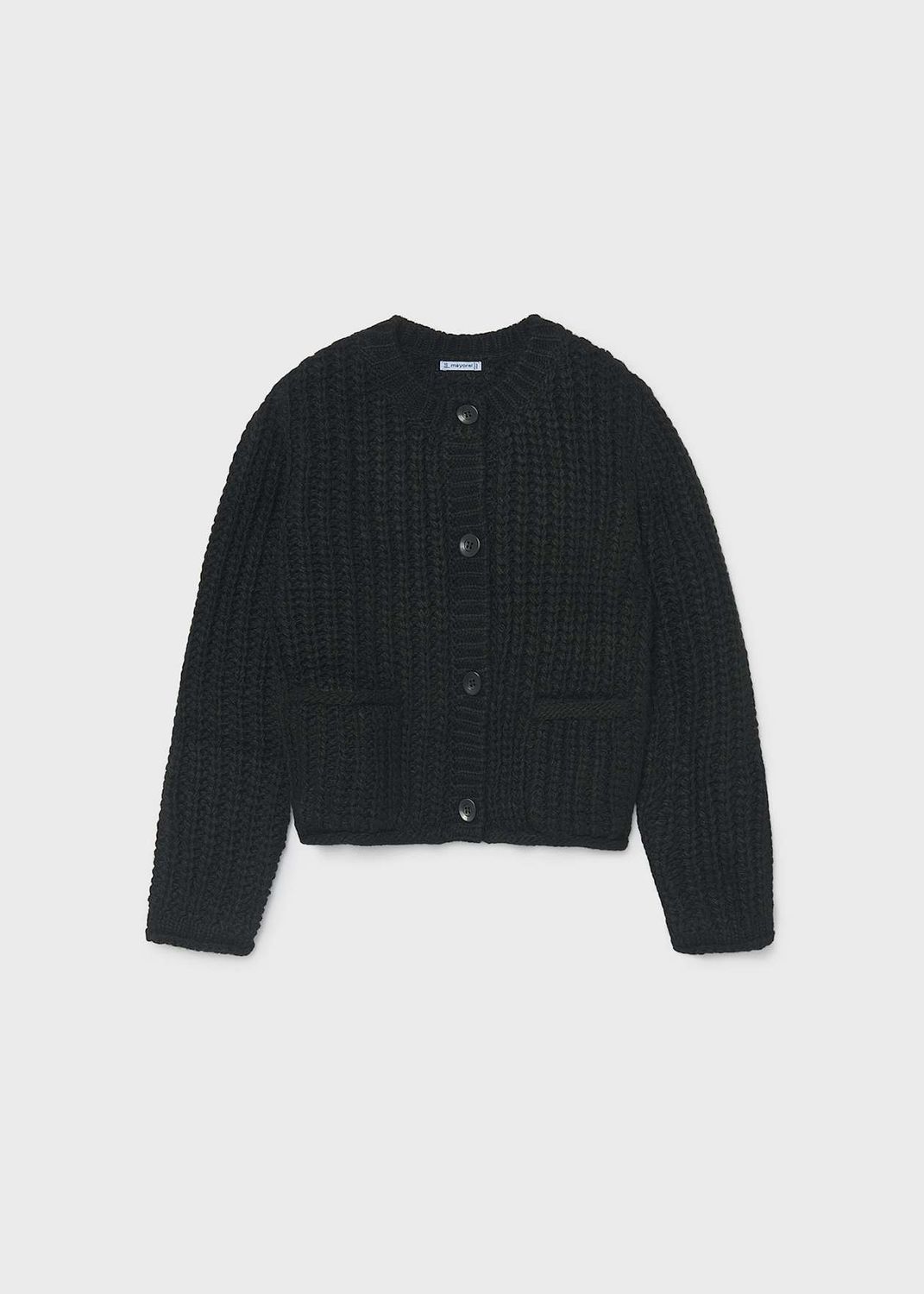 Mayoral / 7344 / Girls English Knit Cardi / Black