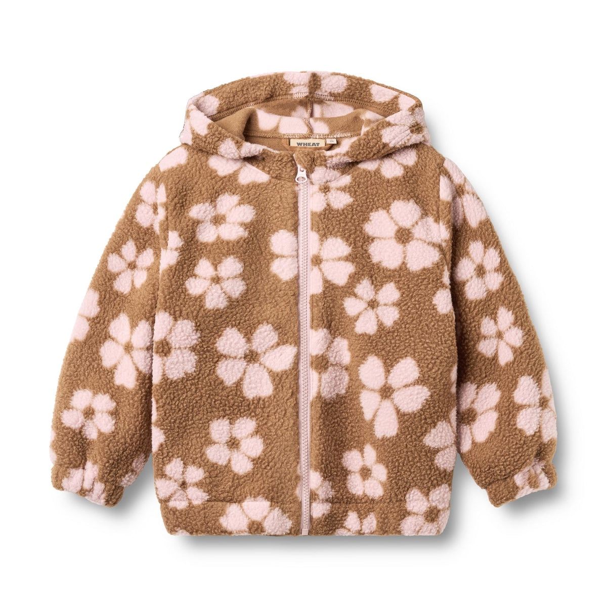 Wheat / Zip Fleece Milla / Warm Hazel Flowers