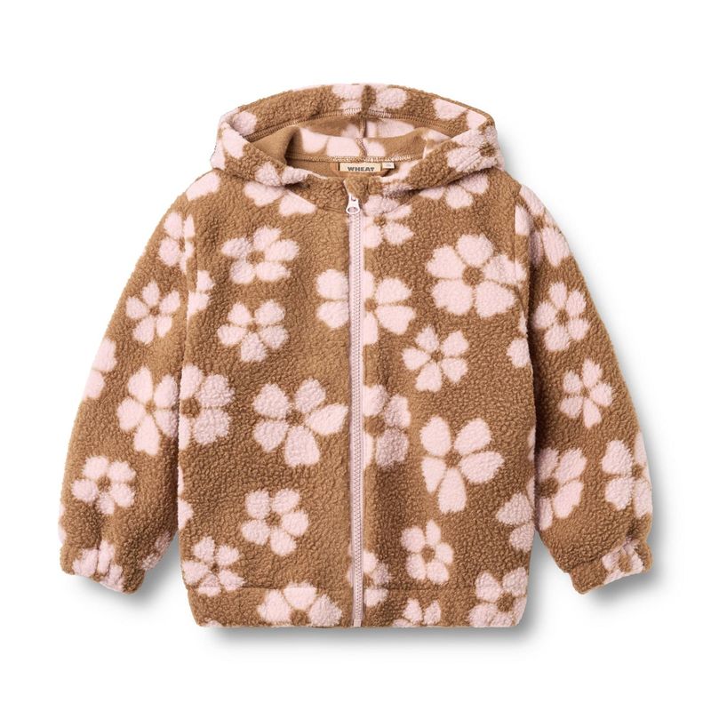 Wheat / Zip Fleece Milla / Warm Hazel Flowers