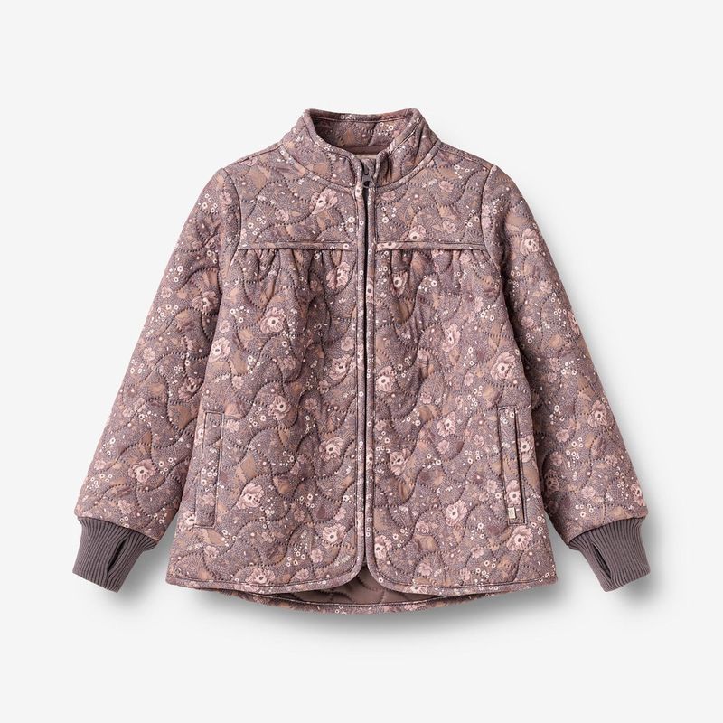 Wheat / Thermo Jacket Thilde / Purple Stone Flowers