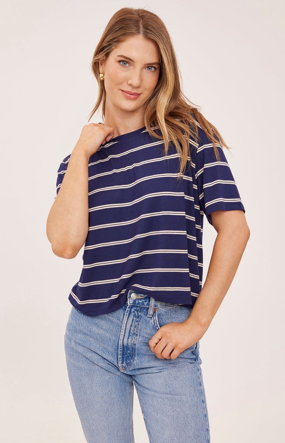 Gentle Fawn / Jaxon T-Shirt / Navy Stripe