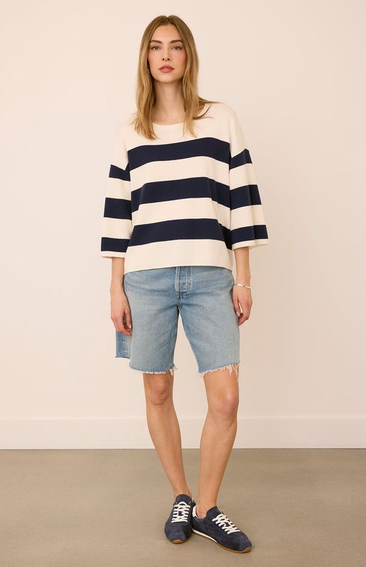 Gentle Fawn / Amina Knit Top / Navy Stripe
