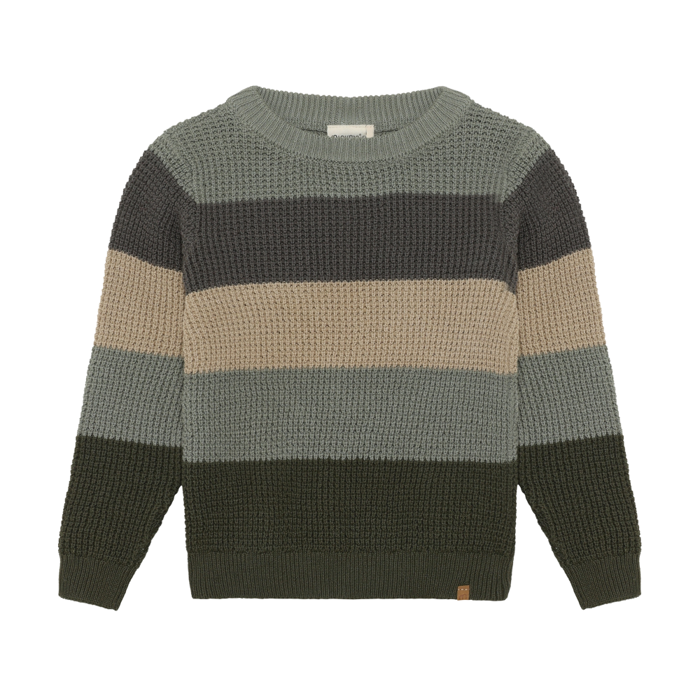 Minymo / Boys Pullover Knit Sweater / Green