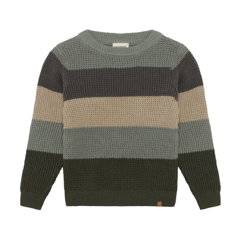 Minymo / Boys Pullover Knit Sweater / Green