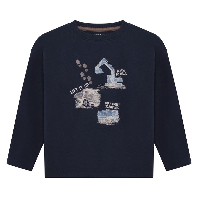 Minymo / Boys LS Graphic Tee / Navy
