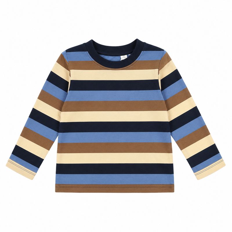 Minymo / Boys T-Shirt LS / Striped Navy