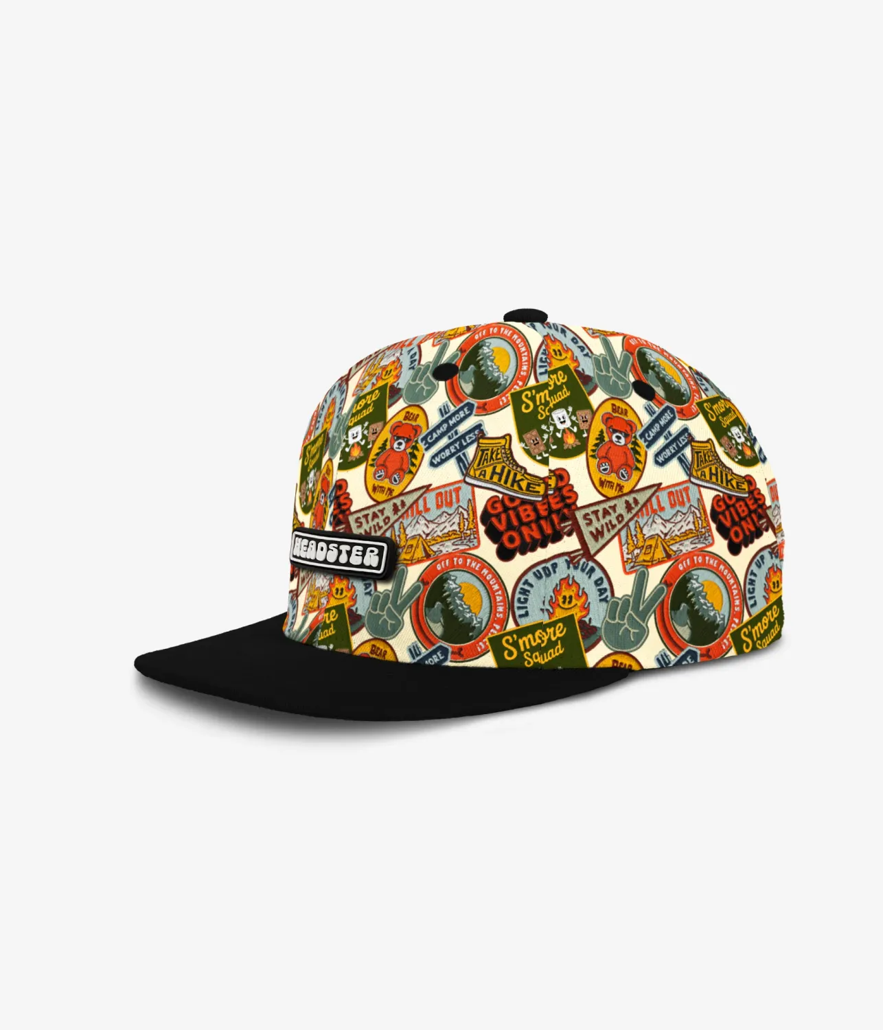 Headster/Snapback Hat/Outdoor Patches/Warm Butter
