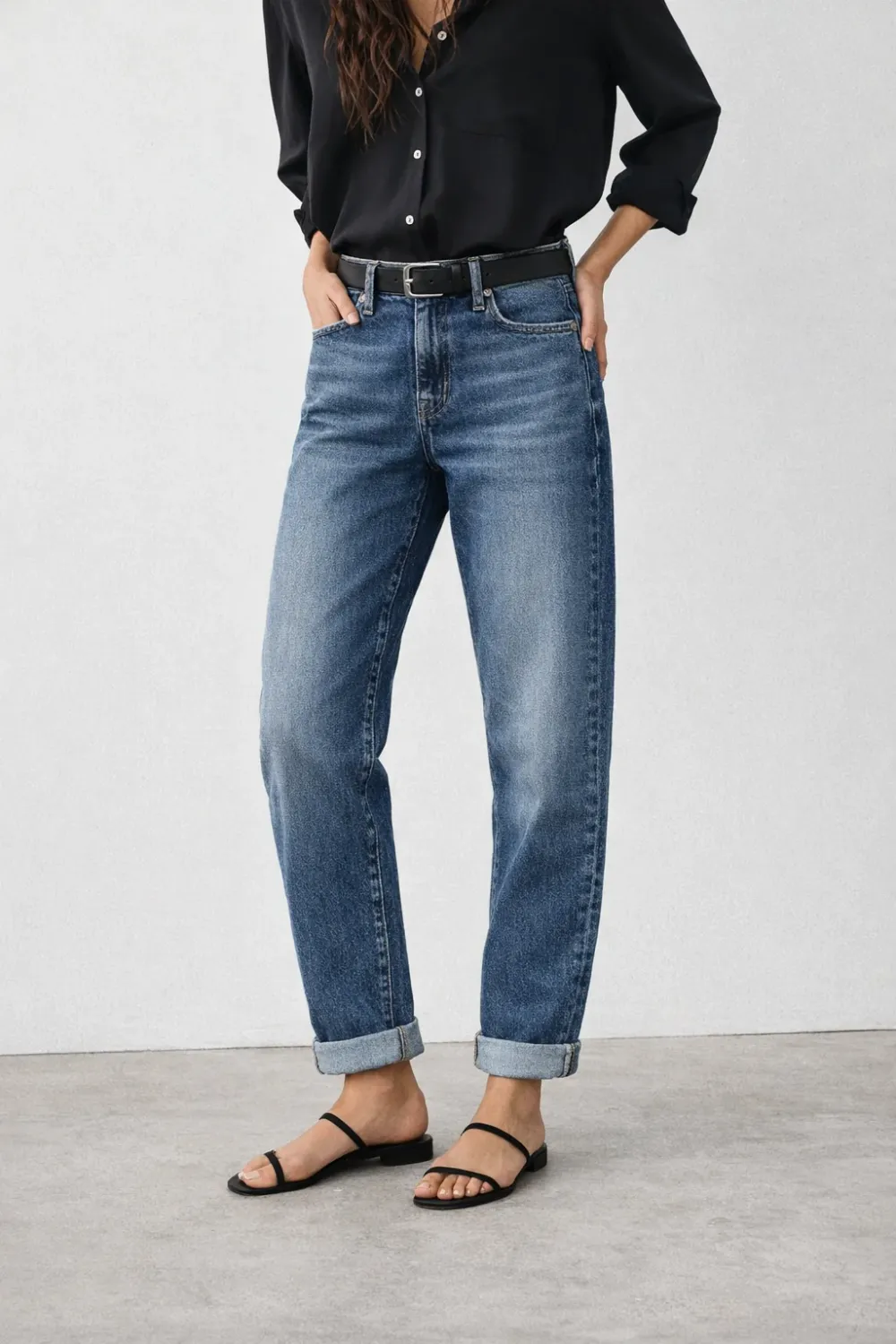 Fidelity/Muse Relaxed Tapered Jeans/Bentley