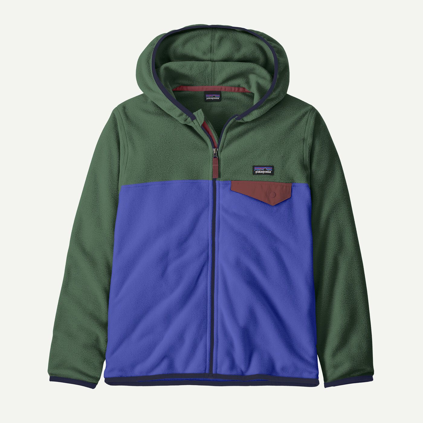 Kids' Micro D® Snap-T® Fleece Jacket / Fitz Roy Massif: Eddy Blue
