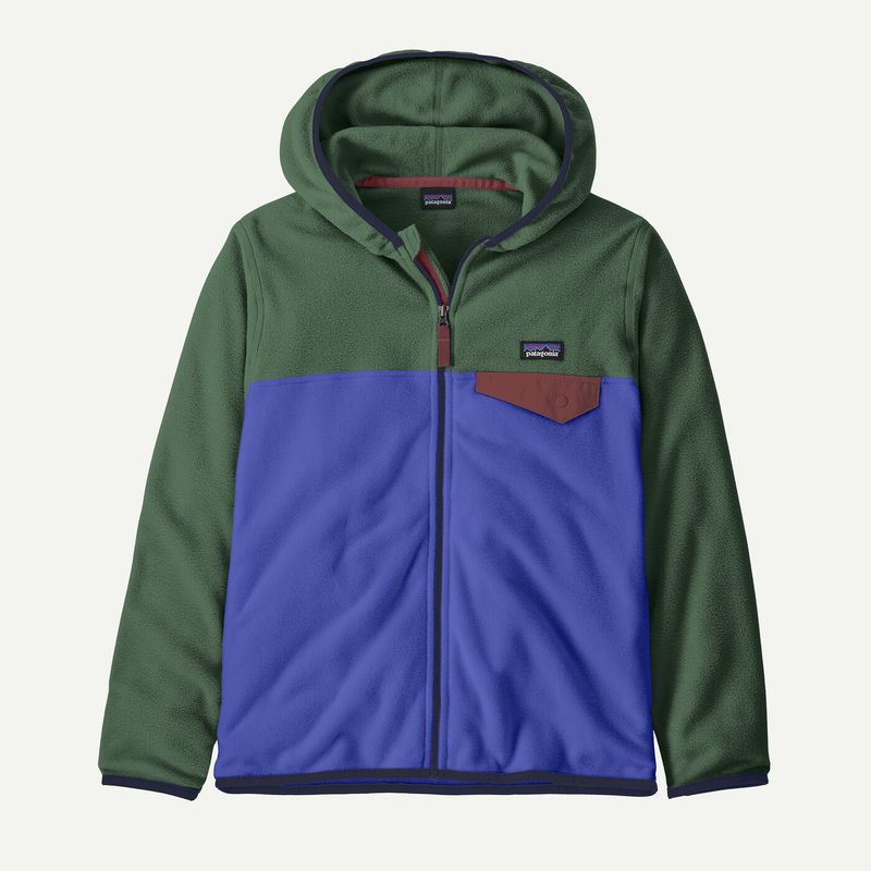 Kids' Micro D® Snap-T® Fleece Jacket / Fitz Roy Massif: Eddy Blue