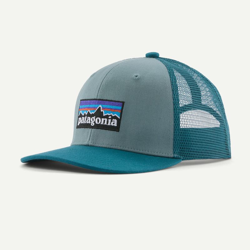 Kids' Trucker Hat / P-6 Logo: Blue Sage