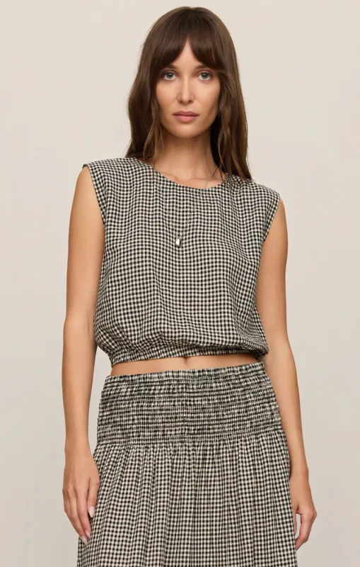 Z Supply/Merit Gingham Top/Black