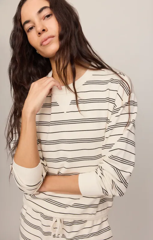 Z Supply/Stand Out Striped Sweatshirt/Cloud