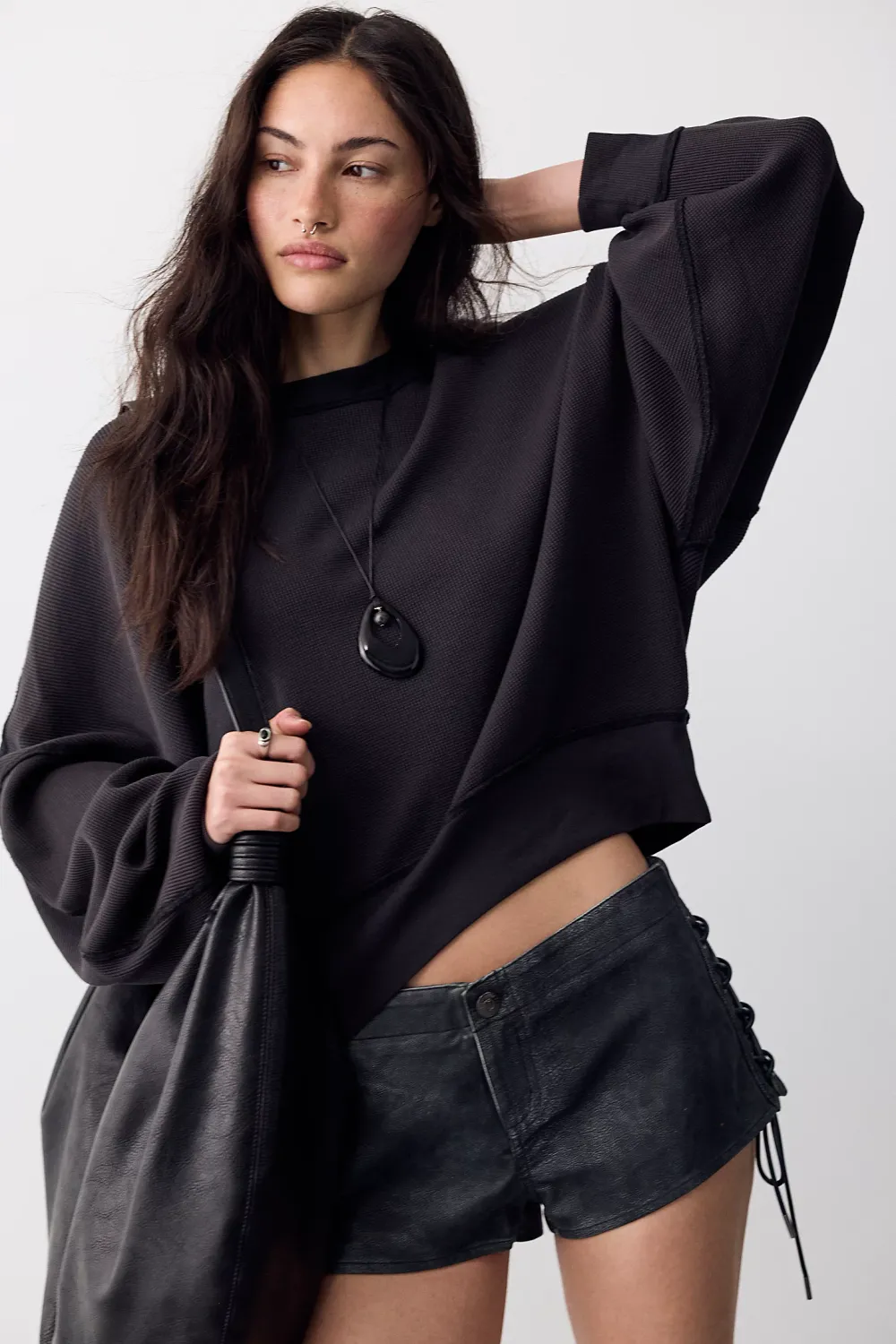 Free People/Skyline Tee/Black