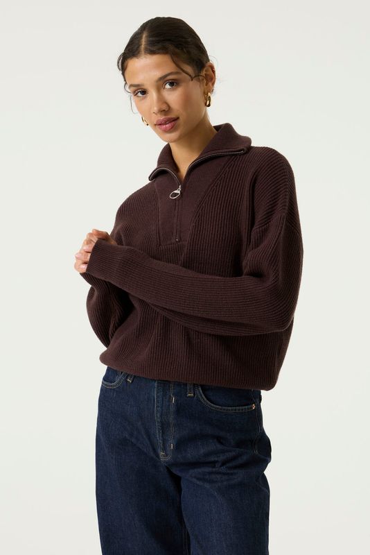Garcia / Ladies Retro Knit Pullover / Hazel Bloom