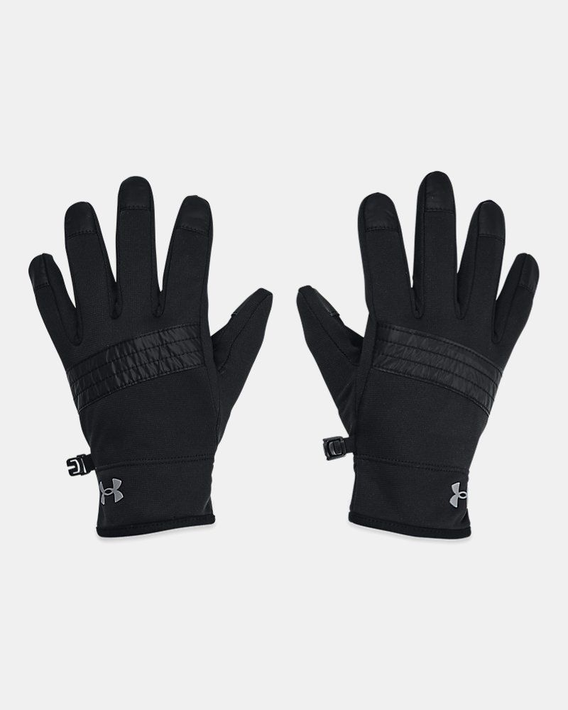 UA Kids Storm Fleece Gloves / Black