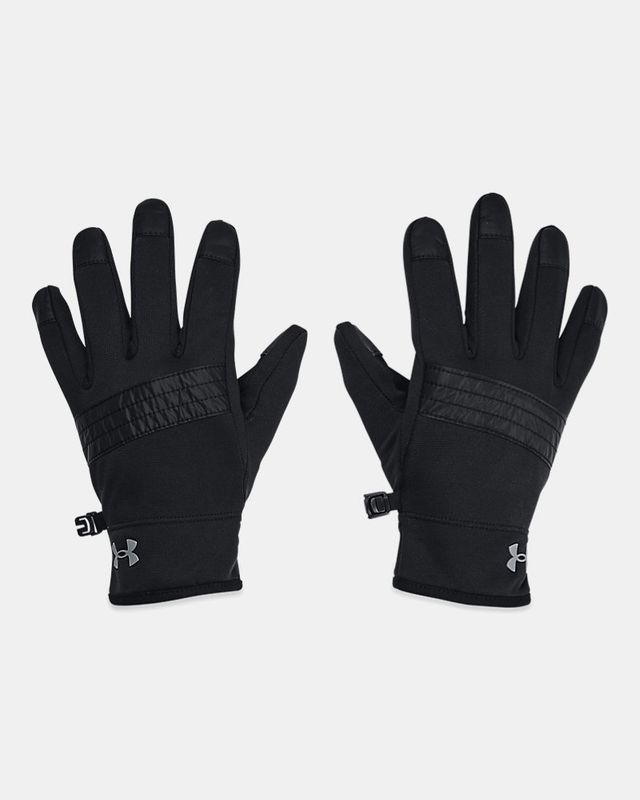 UA Kids Storm Fleece Gloves / Black