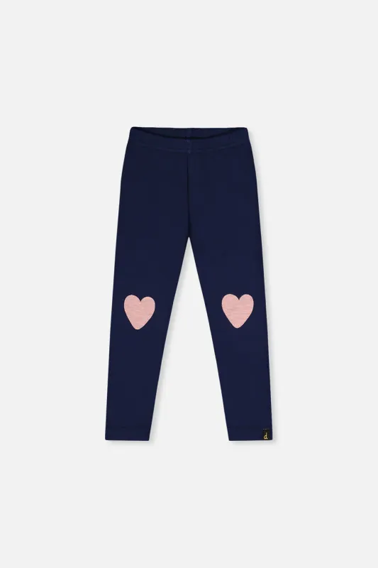 Deux Par Deux/Girls Leggings/Black Iris