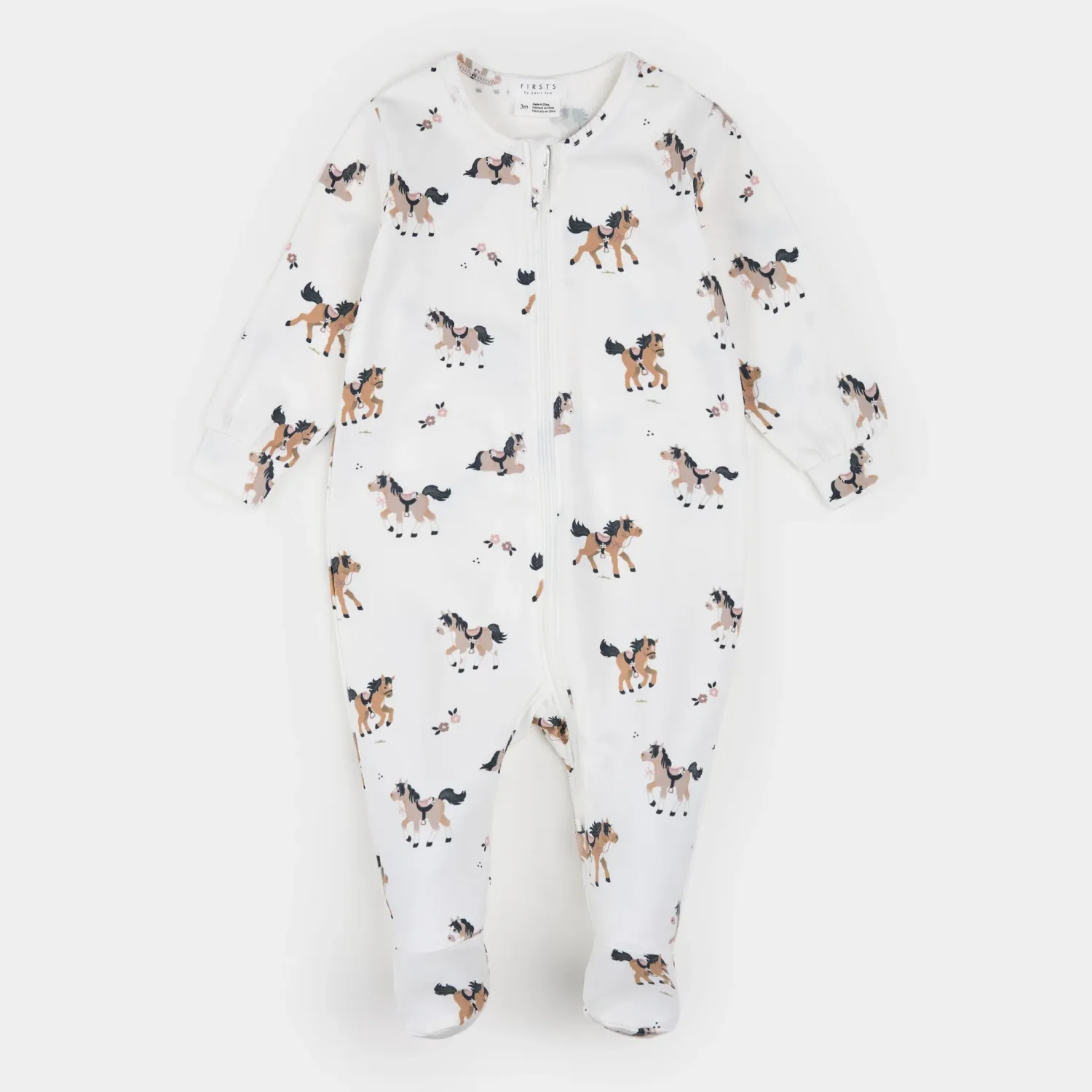 Petit Lem/Horse Footed Sleeper Knit/Off-White