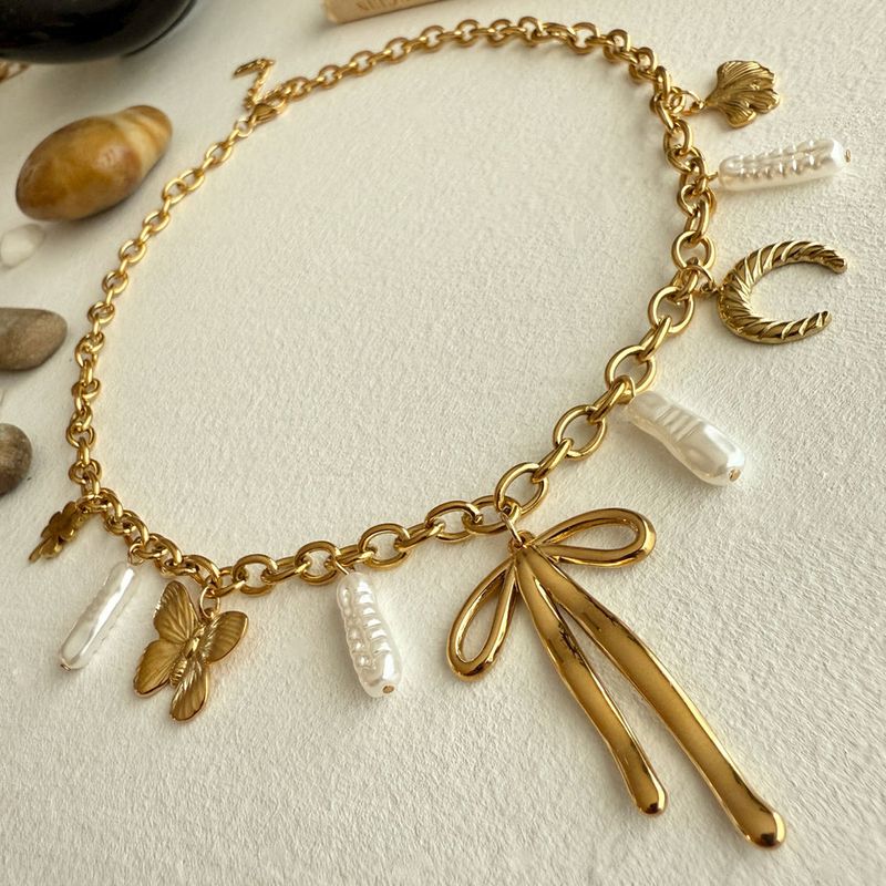 Pika &amp; Bear/Zooey Charm Necklace/Gold