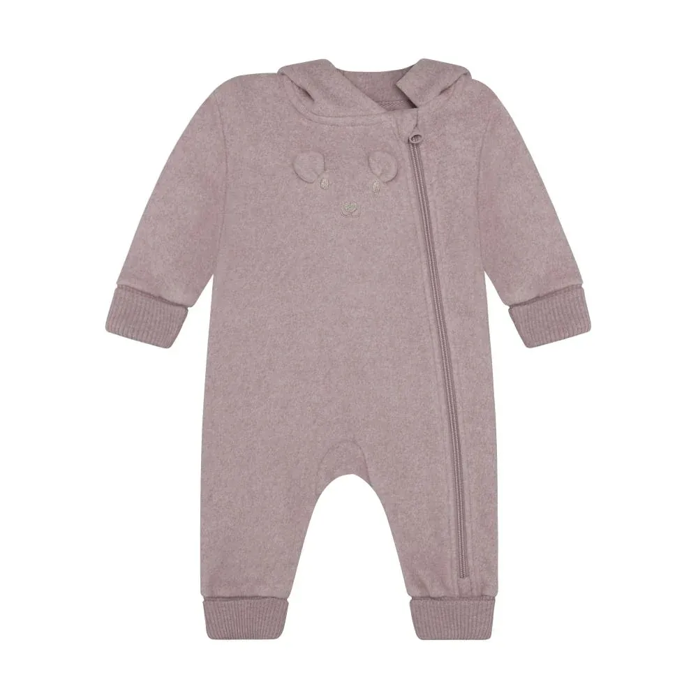 Minymo/Baby Girls Suit LS Fleece/Pink