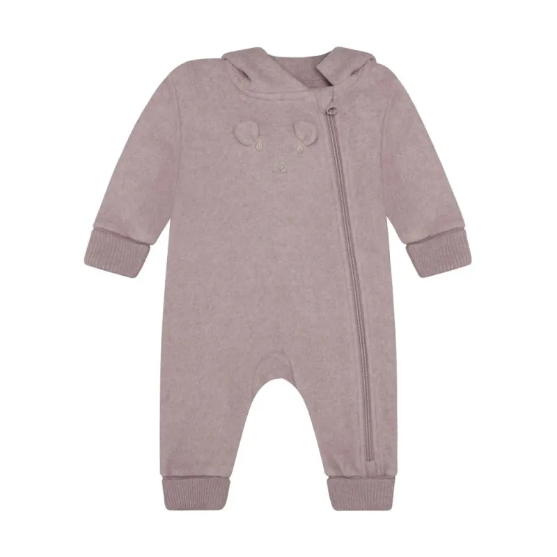 Minymo/Baby Girls Suit LS Fleece/Pink
