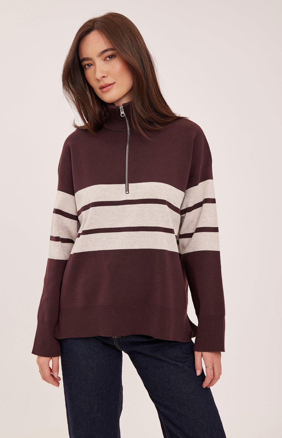 Gentle Fawn / Idris Striped Sweater / Fig Stripe